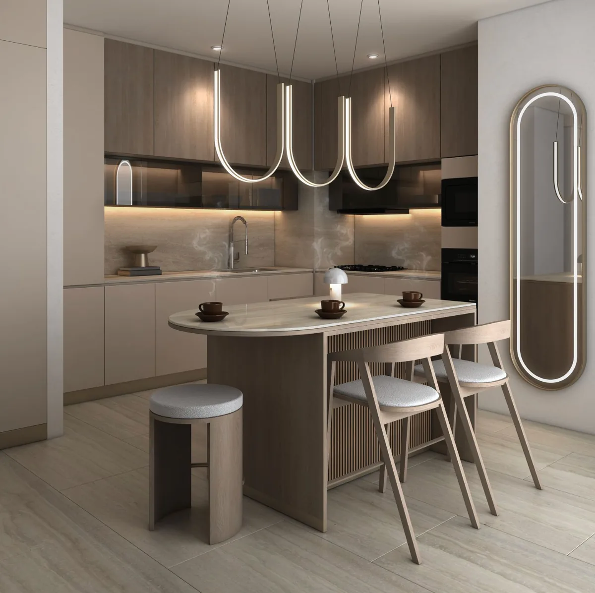 SVN Urban Living kitchen interior rendering